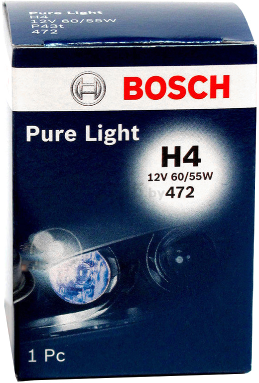 Лампа галогенная автомобильная BOSCH Pure Light H4 (1987302041) - Фото 2