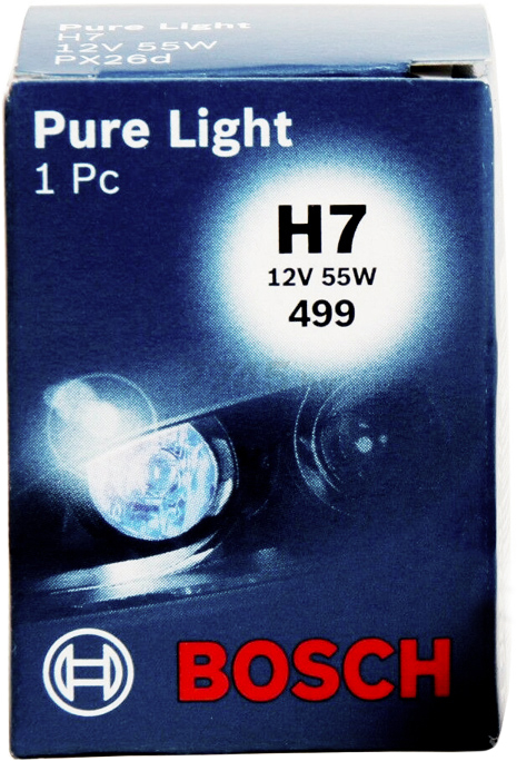 Лампа галогенная автомобильная BOSCH Pure Light H7 (1987302071) - Фото 2