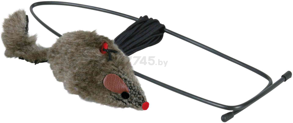 Игрушка для кошек TRIXIE Дразнилка Мышка со звуком на дверной проем 8 см/190 см (4065)