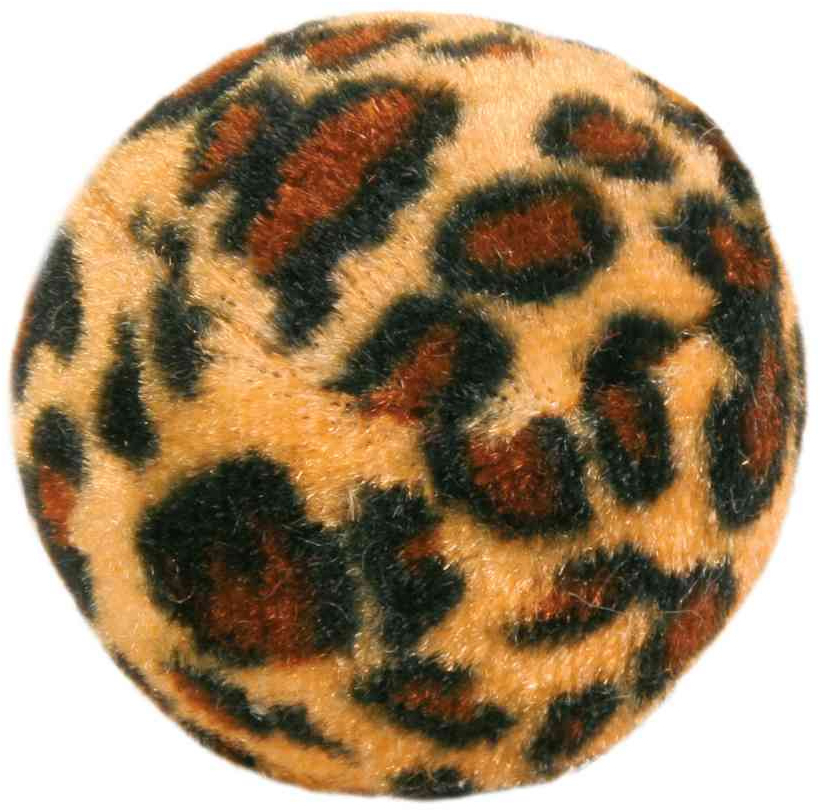 Игрушка для кошек TRIXIE Мячик леопардовый с колокольчиком d 4 см 4 штуки (4109)