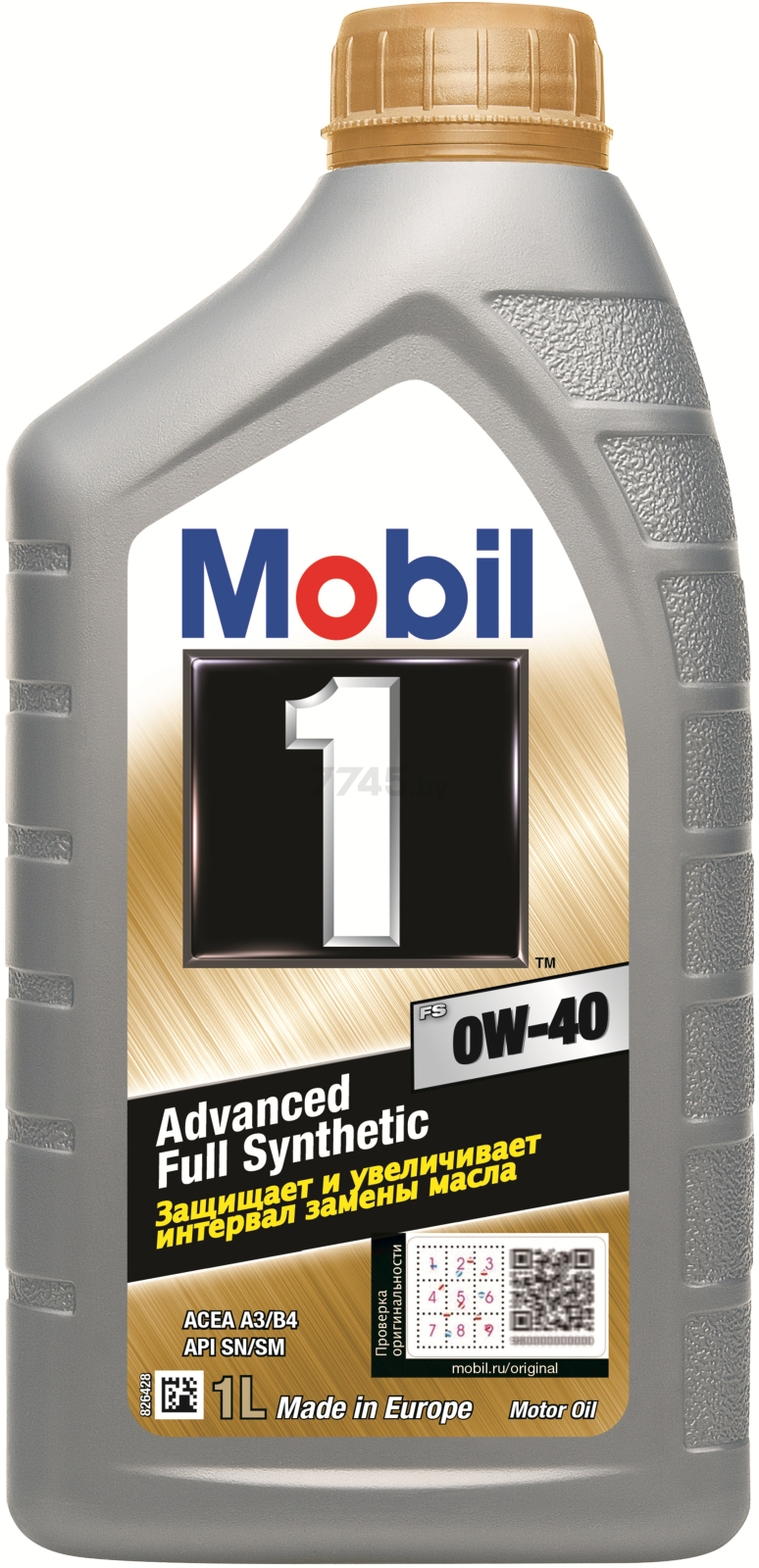 Моторное масло 0W40 синтетическое MOBIL 1 FS 1 л (153675)