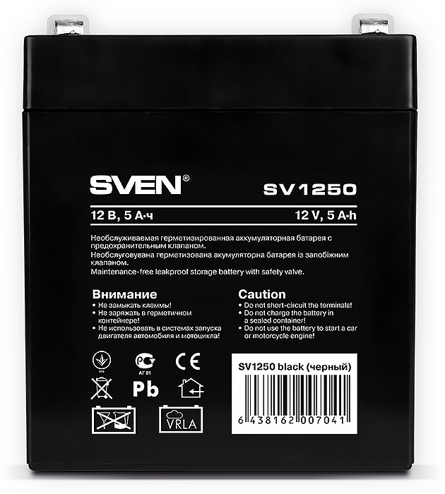 Аккумулятор для ИБП SVEN SV1250 - Фото 2