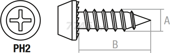 Саморез для листового металла 3,5х9,5 мм цинк острый STARFIX 50 штук (SMZ1-66628-50) - Фото 2