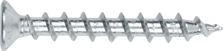 Саморез оконный 4,1х25 мм белый цинк крупная резьба острый STARFIX 300 штук (SMC1-39913-300)
