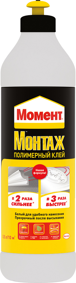 Клей монтажный МОМЕНТ Монтаж полимерный 500 мл (1898437)