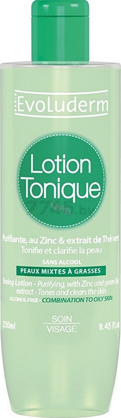 Лосьон-тоник EVOLUDERM Zinc And Green Tea Extract 250 мл (3760100682953)