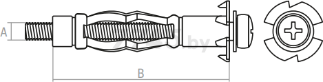 Дюбель металлический для пустотелых конструкций 8хМ4х38 мм STARFIX (SMP-61878-1) - Фото 3