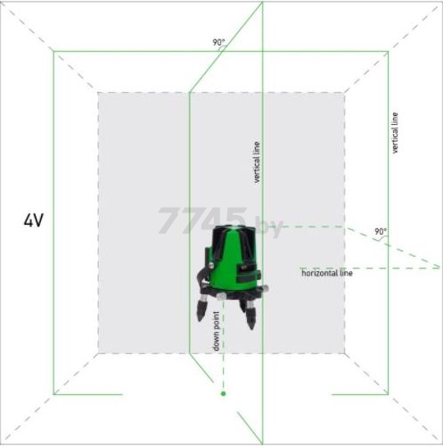 Уровень лазерный ADA INSTRUMENTS 3D Liner 4V GREEN (A00531) - Фото 2