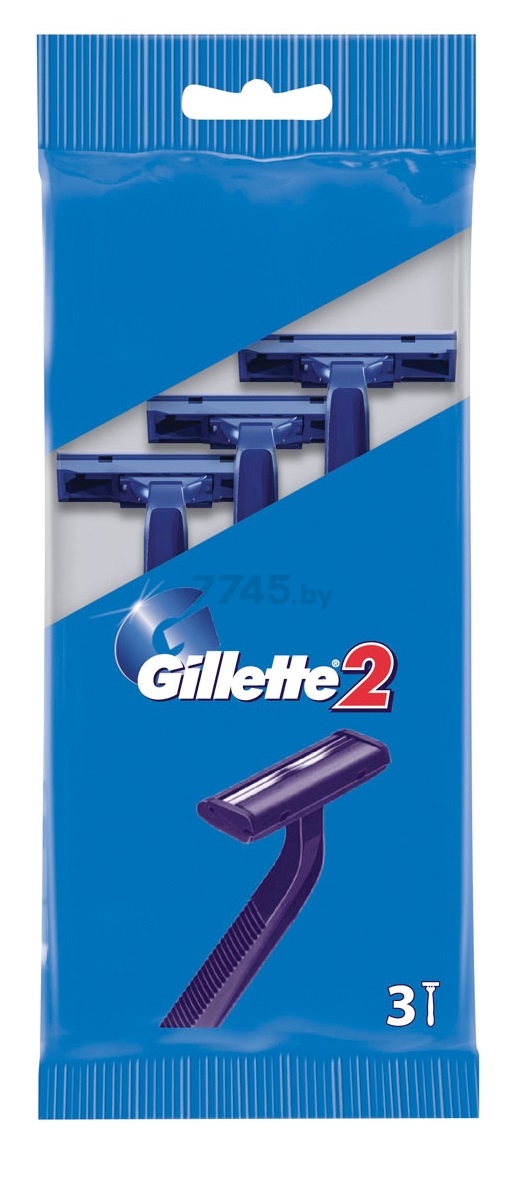 Бритва одноразовая GILLETTE 2 3 штуки (3014260282691) - Фото 2