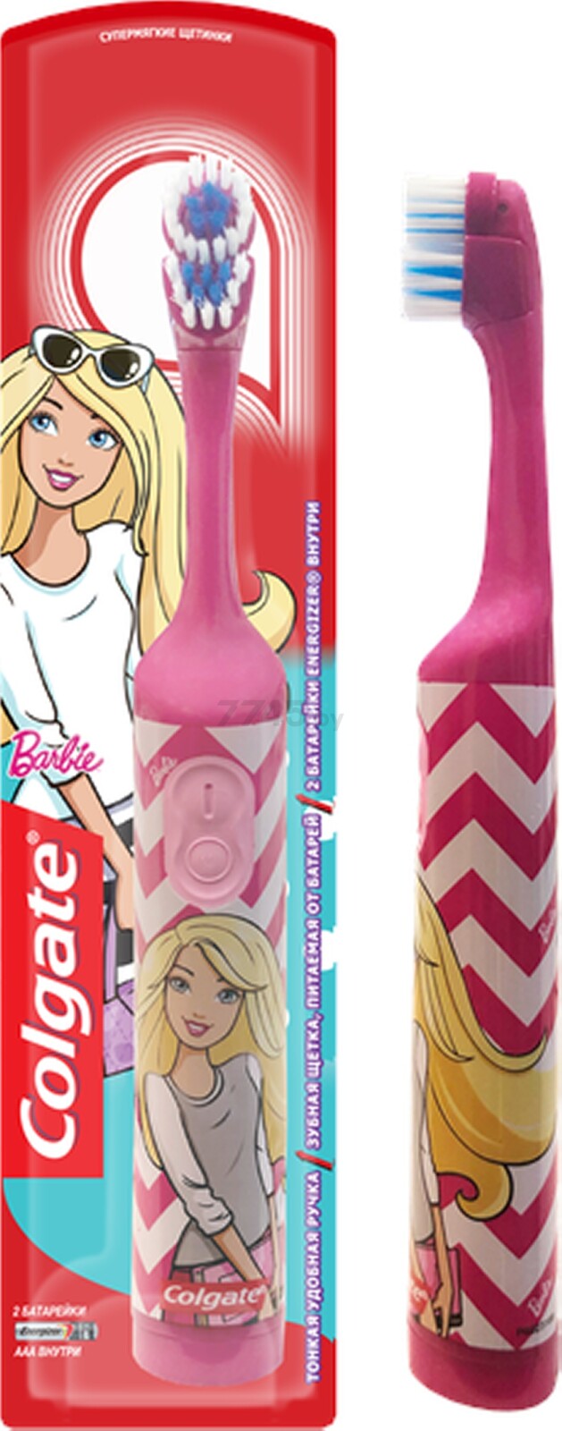 Зубная щетка электрическая детская COLGATE Barbie/Batman (4606144007811) - Фото 3