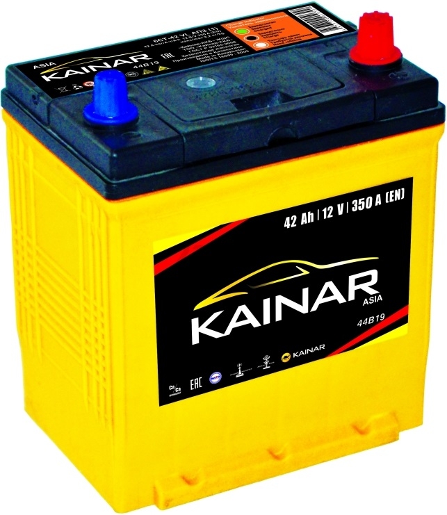 Аккумулятор автомобильный KAINAR Asia 42 А·ч (037 143 01 0 R)