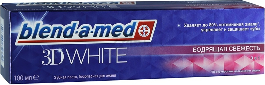 Зубная паста BLEND-A-MED 3D White Бодрящая свежесть 100 мл (5013965612725)