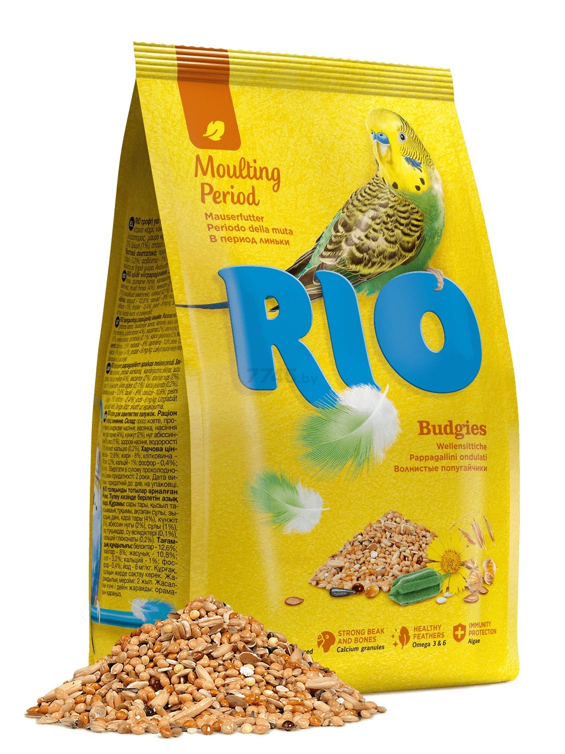 Корм для волнистых попугаев RIO В период линьки 0,5 кг (4602533420728) - Фото 2
