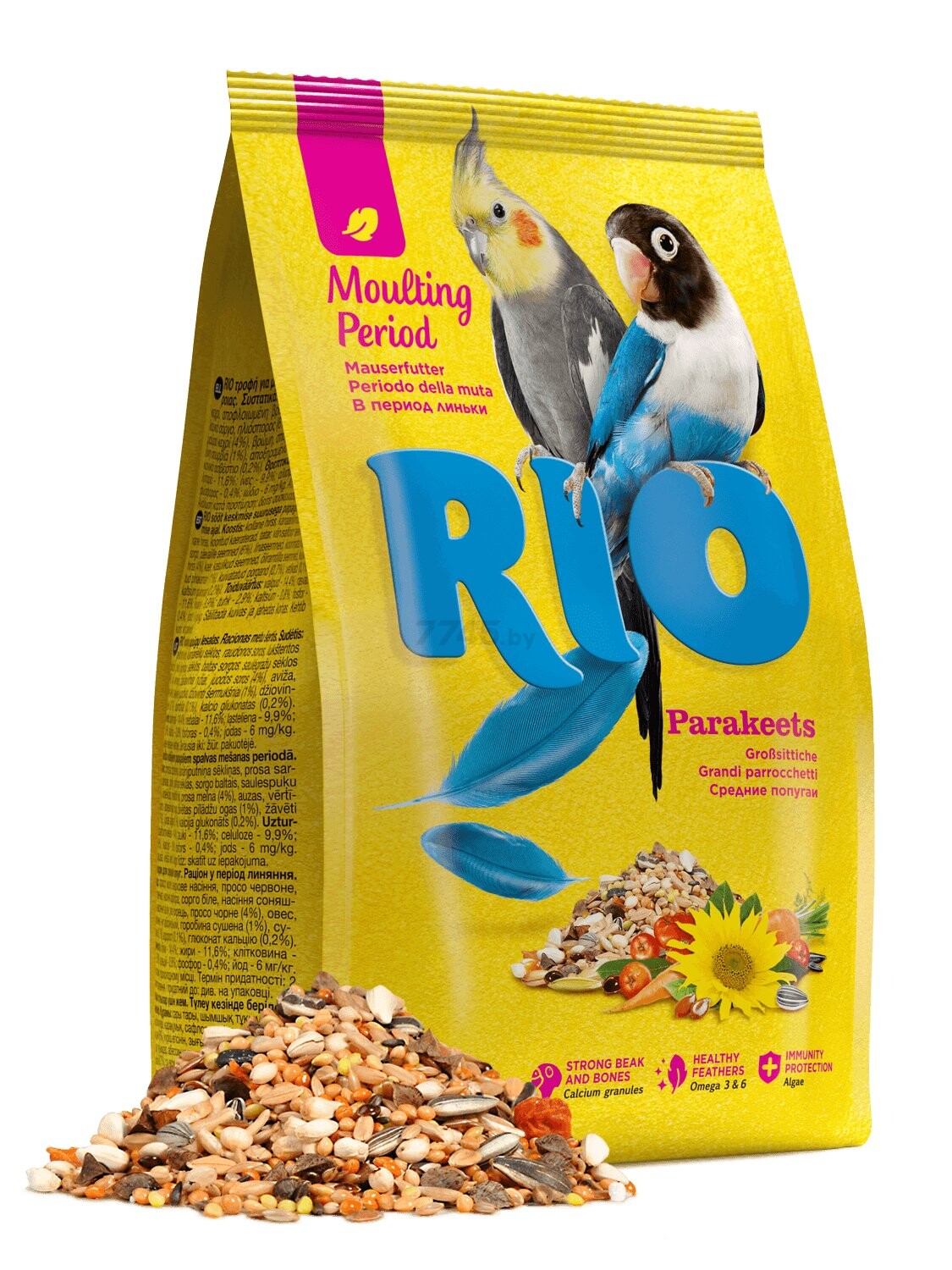 Корм для средних попугаев RIO В период линьки 1 кг (4602533783472) - Фото 2