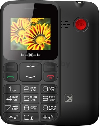 Мобильный телефон TEXET TM-B208 черный