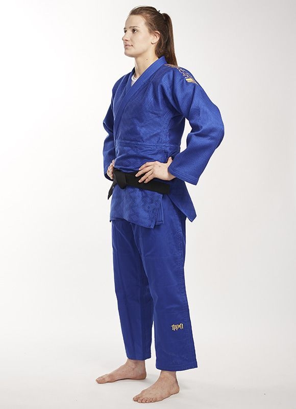 Куртка дзюдо IPPON GEAR Legend IJF Slim Fit 160 синий (JJ690SB-160) - Фото 5