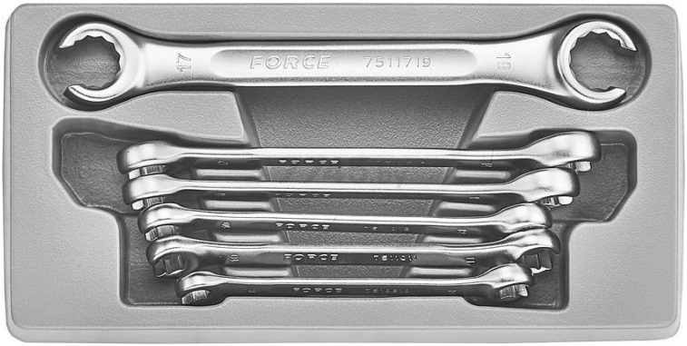 Набор ключей разрезных 8-19 мм 6 предметов FORCE (5066)
