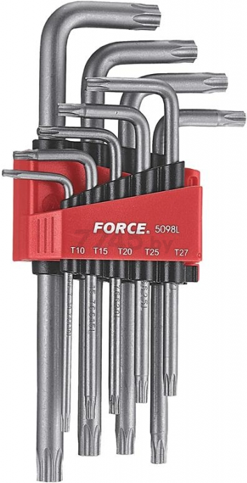 Набор ключей Torx Т10-Т50 удлинённых 9 предметов FORCE (5098L)