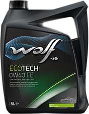 Моторное масло 0W40 синтетическое WOLF EcoTech FE 5 л (16106/5)