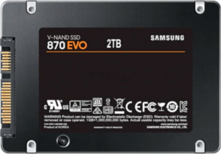 SSD диск Samsung 870 Evo 2TB (MZ-77E2T0B) - Фото 6