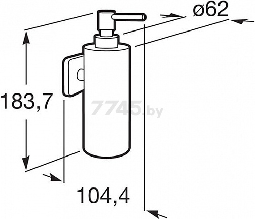 Дозатор для жидкого мыла ROCA Victoria (816677001) - Фото 2