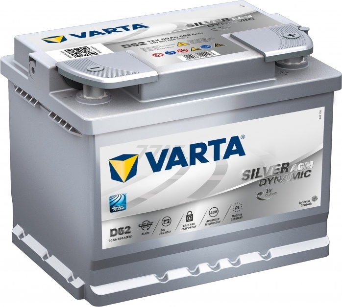 Аккумулятор автомобильный VARTA Silver Dynamic AGM 60 А·ч (560901068)