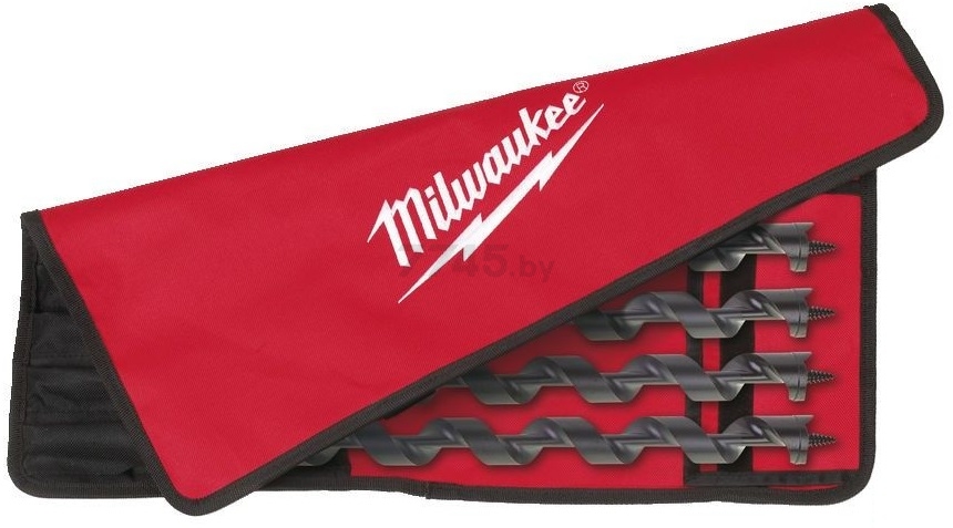 Набор сверл по дереву 4 штуки MILWAUKEE SHOCKWAVE IMPACT DUTY (48136780)