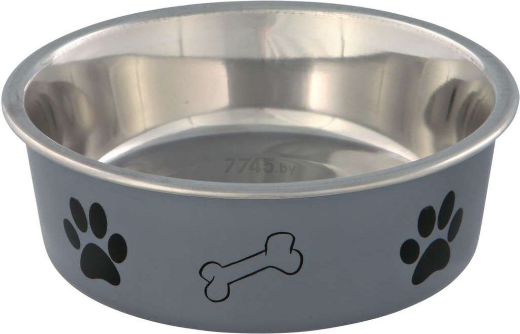 Миска для животных TRIXIE Stainless Steel Bowl 0,4 л d 14 см (25242) - Фото 2