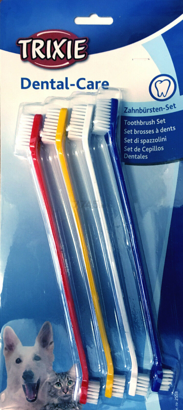 Набор зубных щеток для собак TRIXIE 23 см 4 штуки (2558) - Фото 2