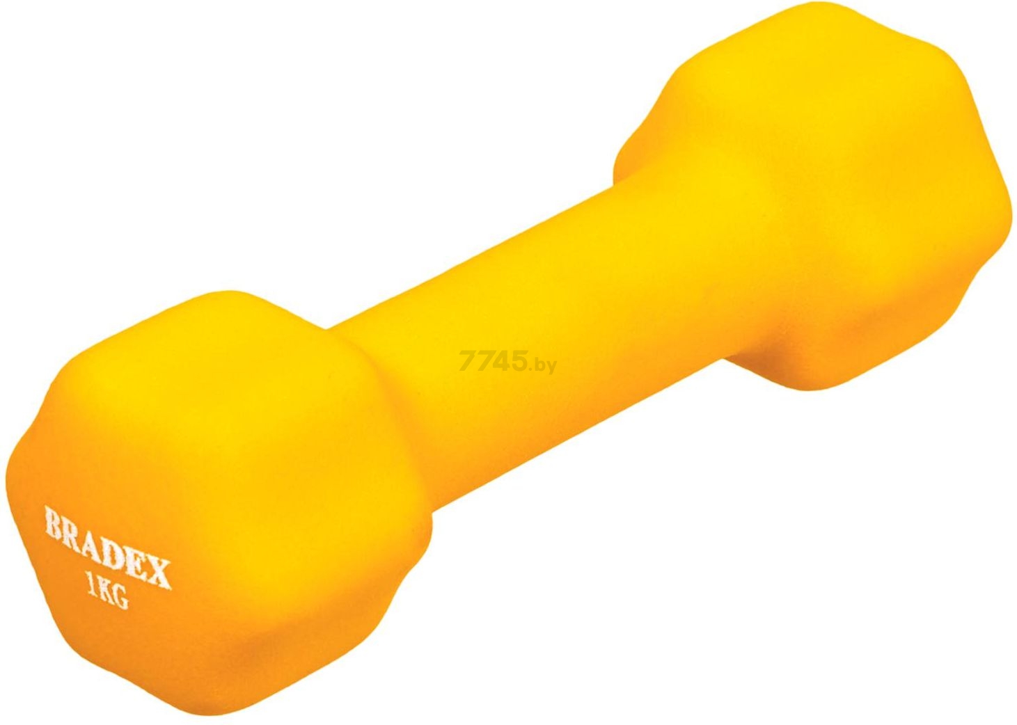 Гантель неопреновая BRADEX 1 кг желтый (SF 0540)