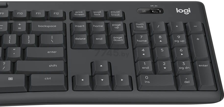 Комплект беспроводной клавиатура и мышь LOGITECH MK295 Silent Wireless Combo 920-009807 - Фото 6