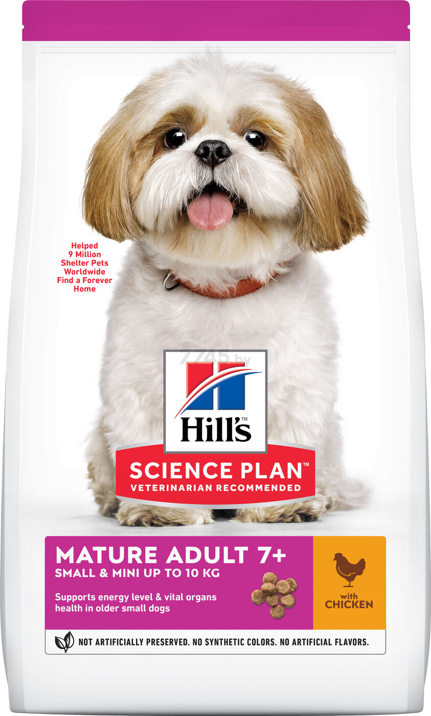 Сухой корм для собак HILL'S Science Plan Mature Adult 7+ Small&Mini курица и индейка 1,5 кг (52742282602)