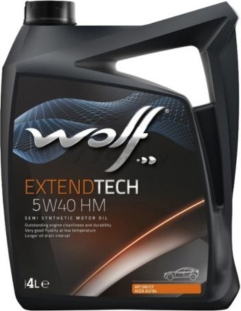 Моторное масло 5W40 синтетическое WOLF ExtendTech HM 4 л (28116/4)