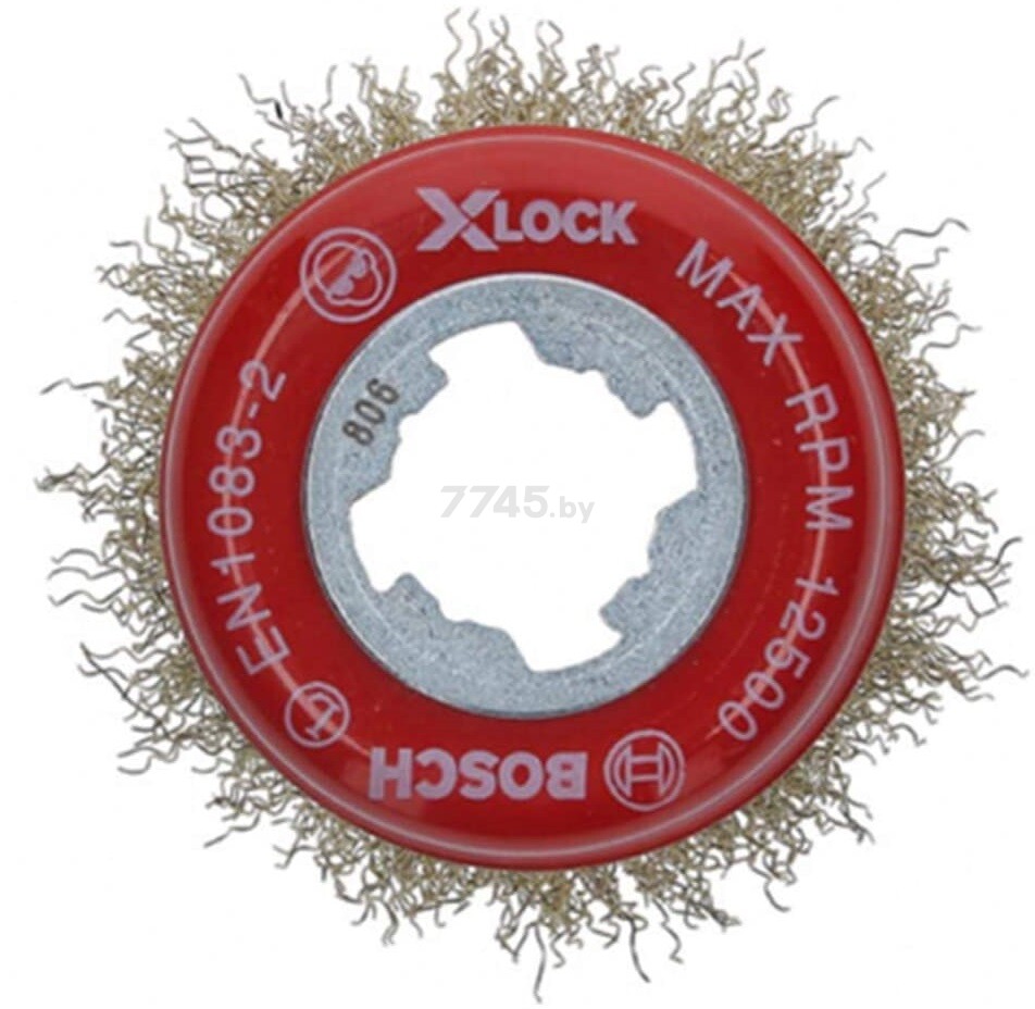 Щетка для УШМ чашка гофра 75мм X-Lock BOSCH Clean for Metal (2608620730) - Фото 2