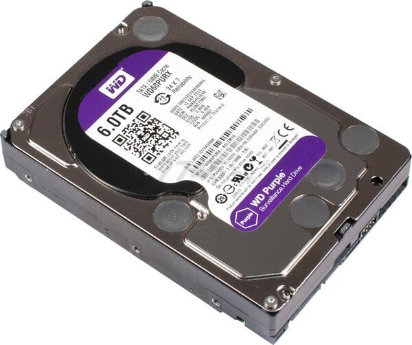 Жесткий диск HDD Western Digital Purple 6TB (WD60PURX) - Фото 4
