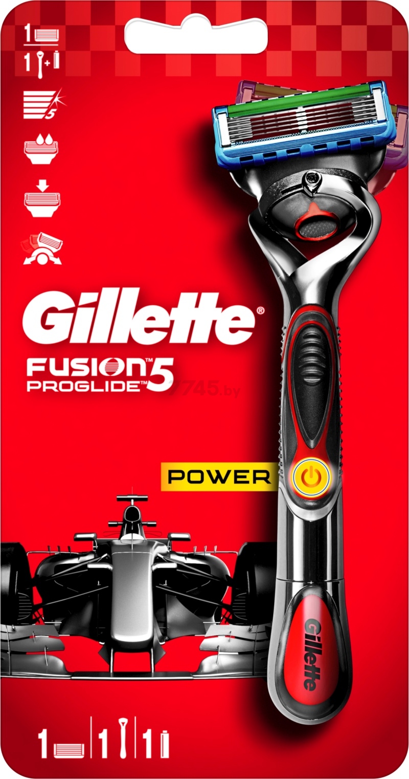 Бритва GILLETTE Fusion5 ProGlide Power FlexBall и кассета 1 штука (на батарейке) (7702018509775) - Фото 2