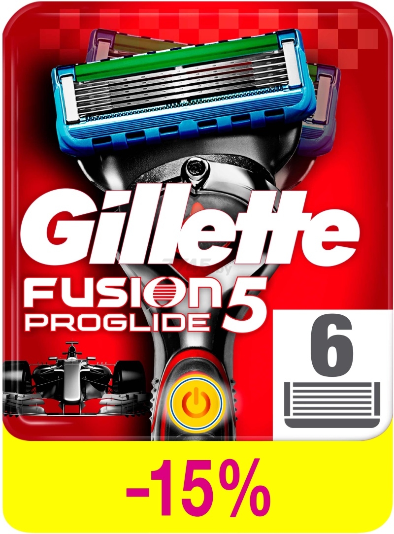 Кассеты сменные GILLETTE Fusion5 ProGlide Power 6 штук (7702018510047)