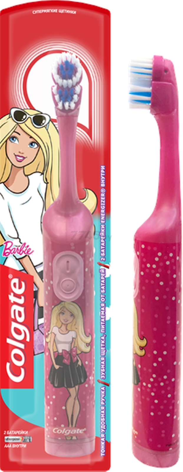 Зубная щетка электрическая детская COLGATE Barbie/Batman (4606144007811) - Фото 2