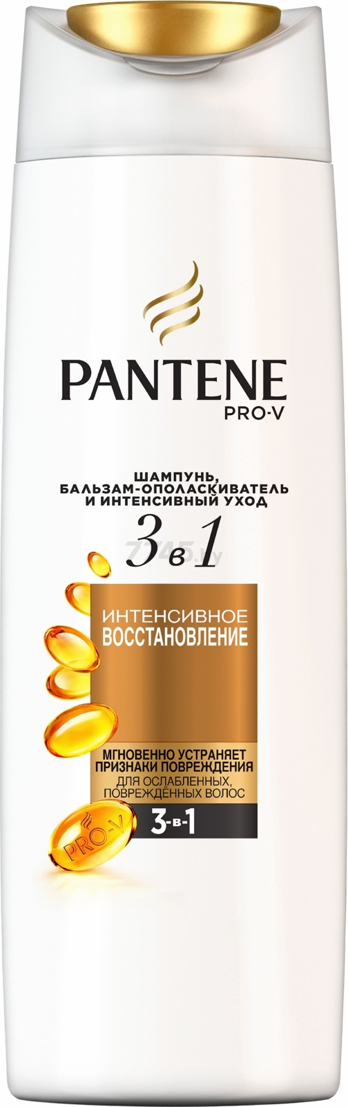 Шампунь-бальзам PANTENE Pro-V 3 в 1 Интенсивное восстановление 360 мл (8001090673404) - Фото 2