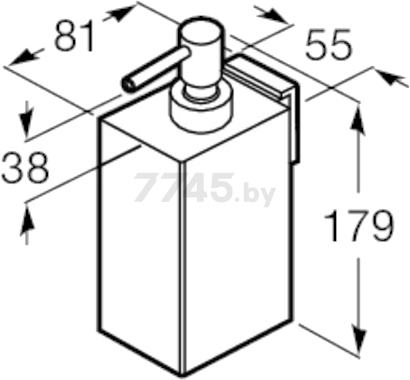 Дозатор для жидкого мыла ROCA Rubik (816842001) - Фото 2