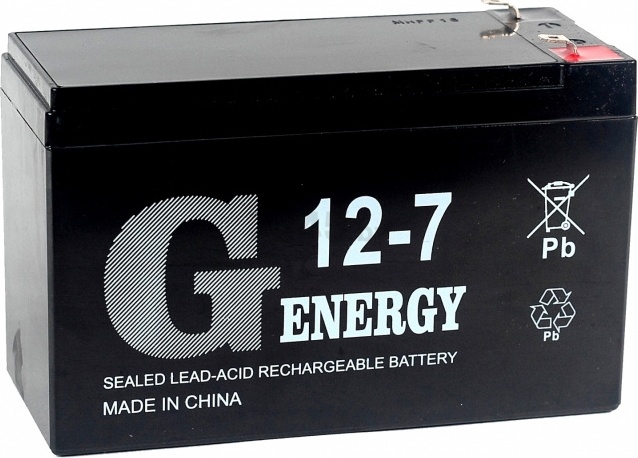 Аккумуляторная батарея G-ENERGY 12-7 F1 (7746)