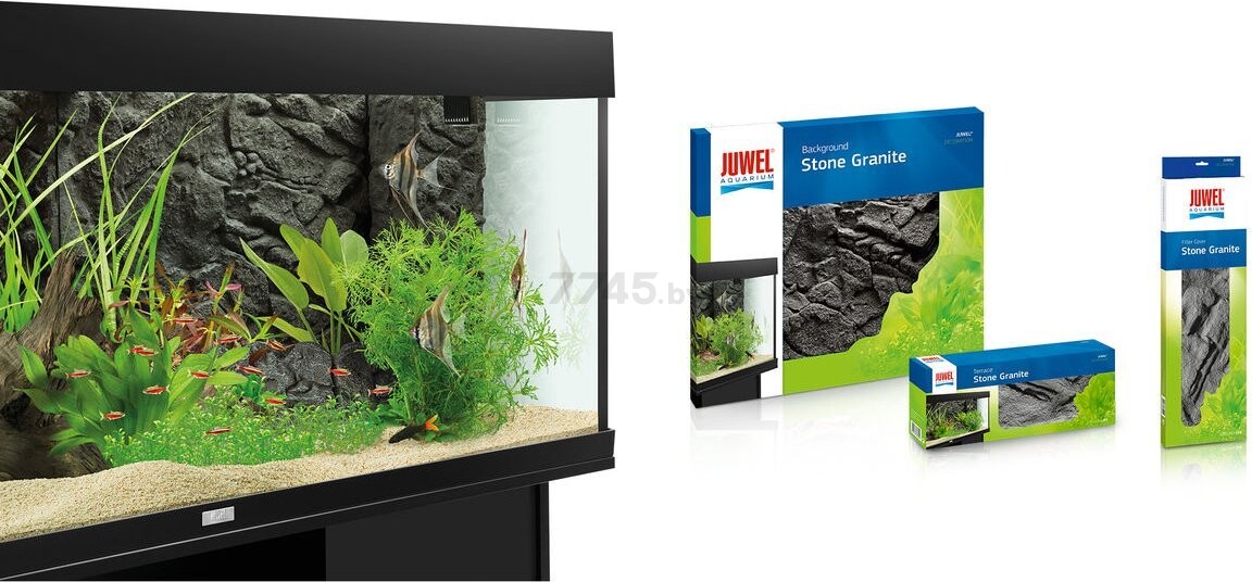 Фон для фильтра аквариума JUWEL Stone Granite Filter Cover 55,5х18,6 см (86923) - Фото 5