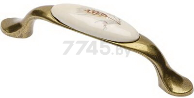Ручка мебельная скоба AKS UP19 старое золото, колос (11660)
