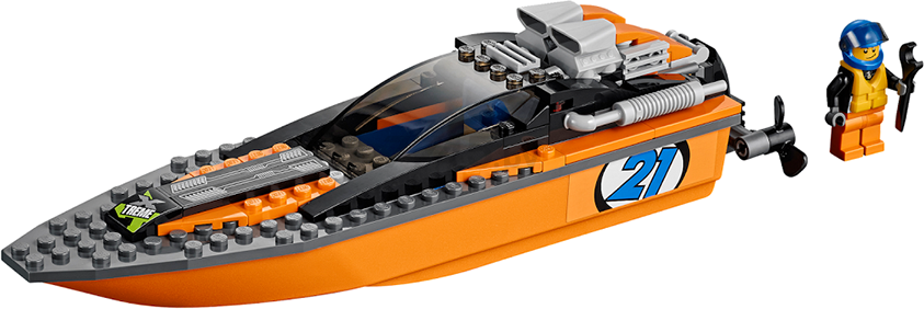 Конструктор LEGO City Внедорожник 4x4 с гоночным катером (60085) - Фото 4