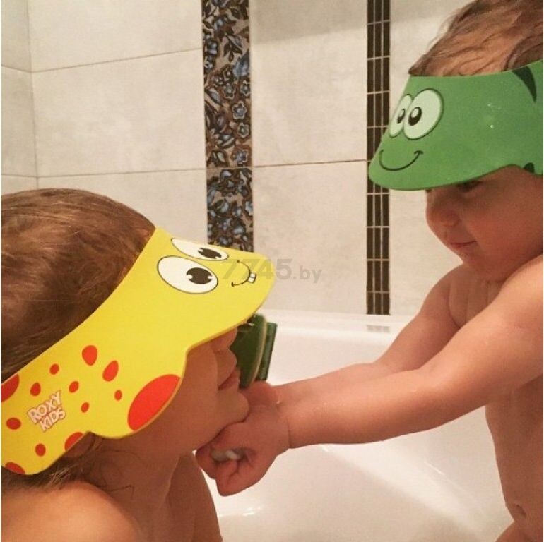 Козырек для мытья головы ROXY-KIDS Зеленая ящерка (RBC-492-G) - Фото 7