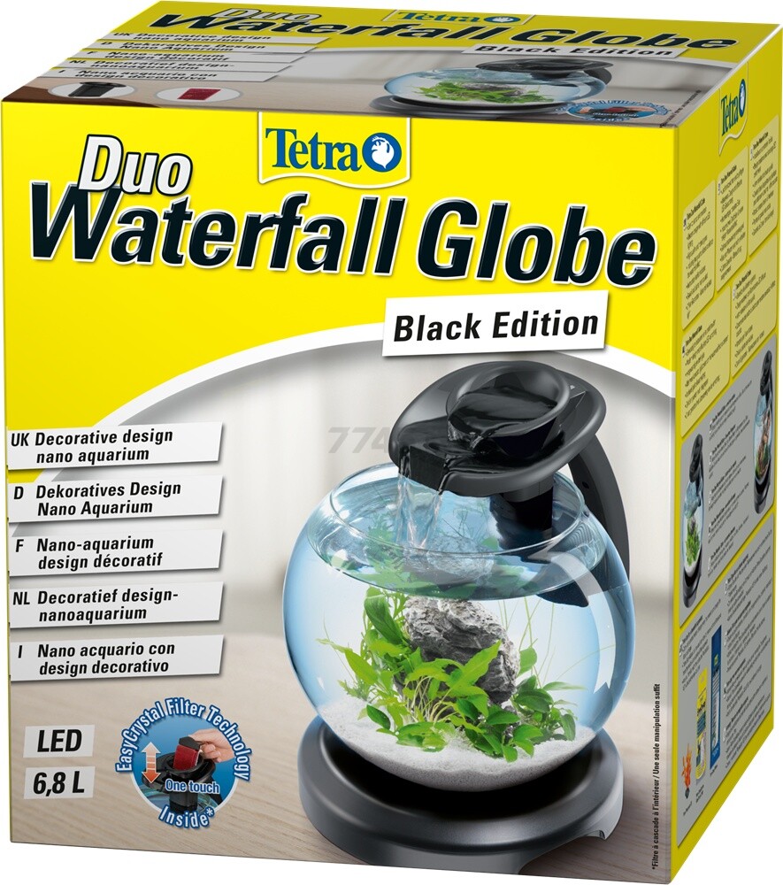 Аквариум TETRA Duo Waterf Globe черный 6,8 л (4004218279957) - Фото 3