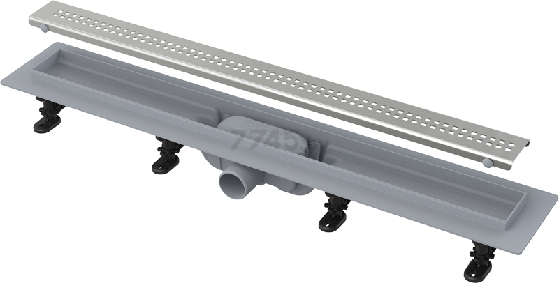Водоотводящий желоб с порогами для перфорированной решетки Simple ALCAPLAST (APZ9-950M)
