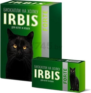 Биокапли на холку от блох и клещей для котят и кошек ИРБИС Фортэ 1 пипетка (001049) - Фото 2
