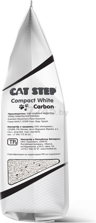 Наполнитель для туалета бентонитовый комкующийся CAT STEP Compact White Carbon 5 л, 4,2 кг (20313010) - Фото 8