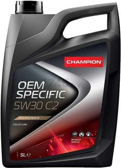 Моторное масло 5W30 синтетическое CHAMPION Oem Specific C2 5 л (8209819)